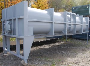 The vacuum box was placed on stilts to be elevated over specialty equipment, and collapsible for easy storage.