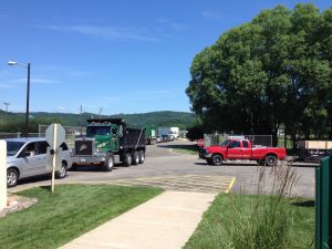 The current landfill site entrance is heavily used and experiences traffic back up. In 2016, work will begin on a redesigned entrance to the landfill site. The new entrance will improve safety and enhance efficiency for commercial haulers, citizens, and visitors.